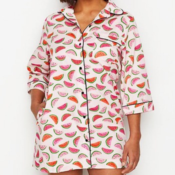 E-comm: National Watermelon Day - kate spade new york Watermelon Woven Sleep Shirt